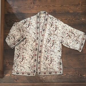 Max Studio Floral Patterned Kimono